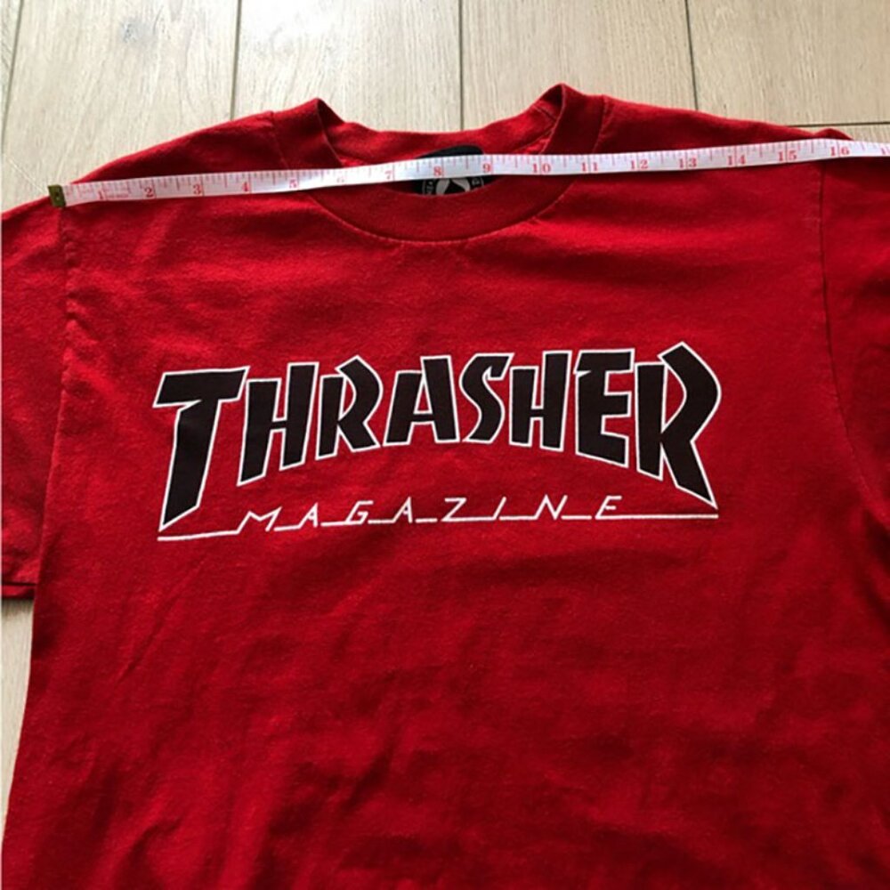 Vintage Thrasher Magazine Red T-Shirt - Picture 6 of 8